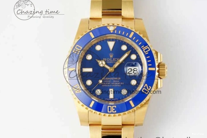 MiroTime 0220 EasyMatch Submariner 116618 LB Blue Ceramic YG Plated 904L Steel Clean 1:1 Best Edition VR 2092